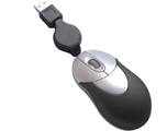 optical USB retractable wire mouse